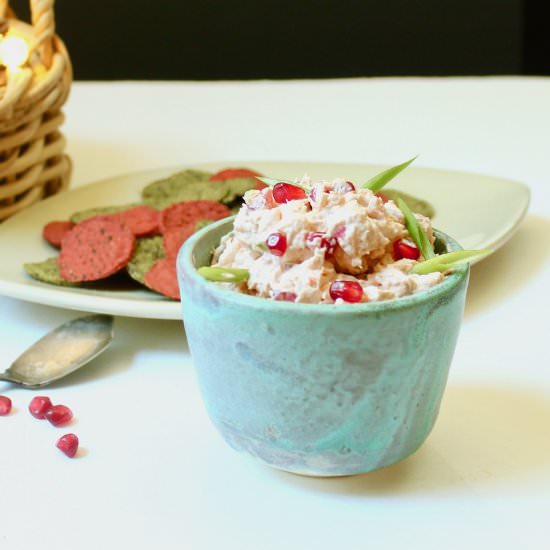 Shrimp and Pomegranate Spread - Recipe photo by the good eats co