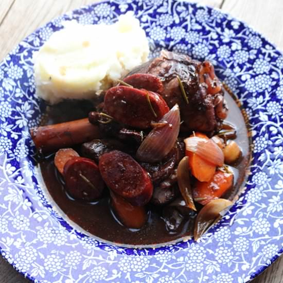 Rioja Braised Lamb Shanks - Recipe photo by fellybull