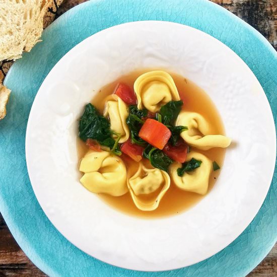 Tortellini En Brodo - Recipe photo by ThrowdownKitchen
