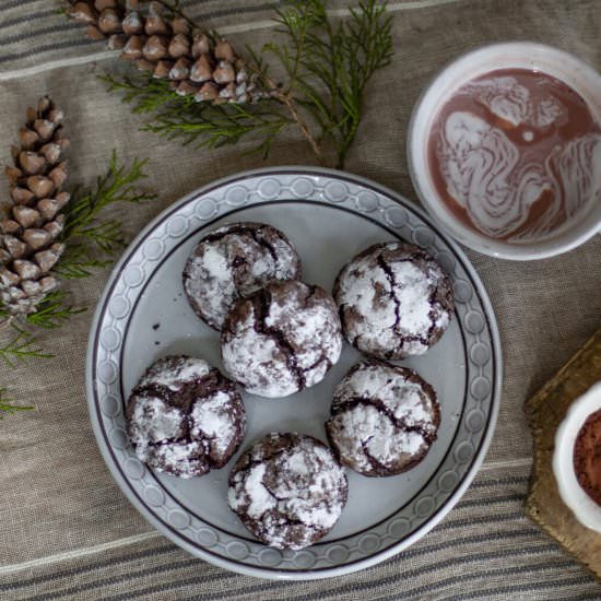 chocolate crackle cookies - Recipe photo by a zest for life