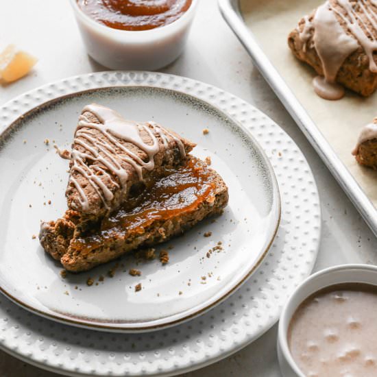 Gluten Free Gingerbread Scones - Recipe photo by smallfarmbiglife