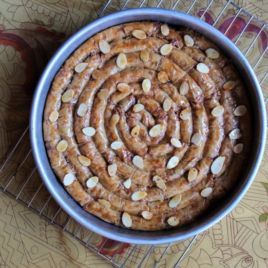 Walnut M'hanncha - Recipe photo by TwoBitTart
