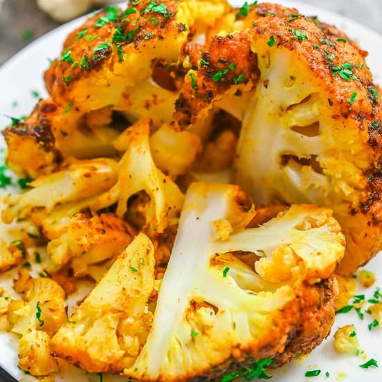 Whole Roasted Cauliflower - Recipe photo by COOKTORIA
