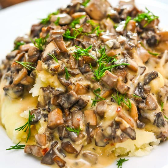 Vegan Mushroom Sauce - Recipe photo by COOKTORIA