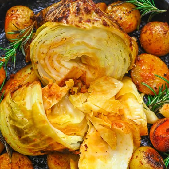 Whole Roasted Cabbage - Recipe photo by COOKTORIA