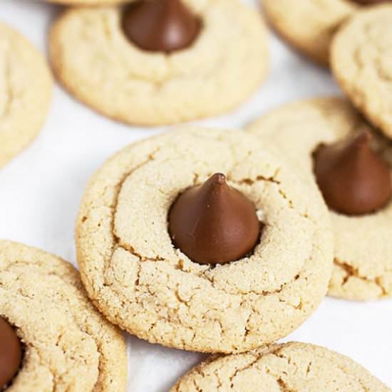 Chewy Peanut Butter Blossoms - Recipe photo by therusticfoodie