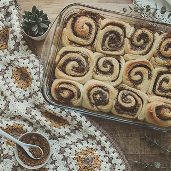 Cinnamon rolls - Recipe photo by Graella de sucre