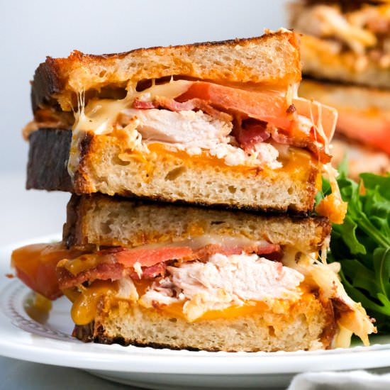 Chipotle Chicken Bacon Toastie - Recipe photo by kiersten.hickman