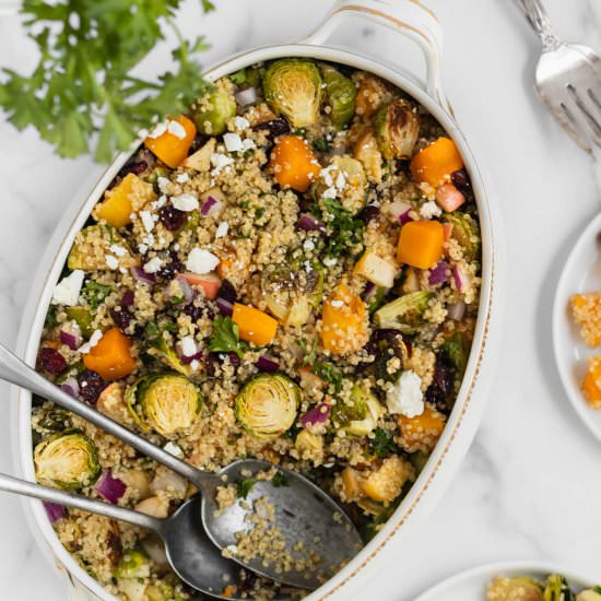 Harvest Quinoa Salad - Recipe photo by Donut Worry Be Healthy