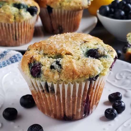 Jumbo Blueberry Muffins - Recipe photo by RaspberriesAndKohlrabi