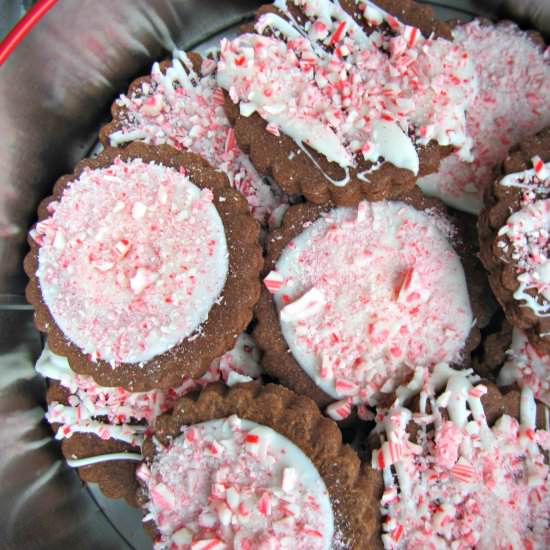 Peppermint Chocolate Cutout Cookies - Recipe photo by Salt and Wild Honey