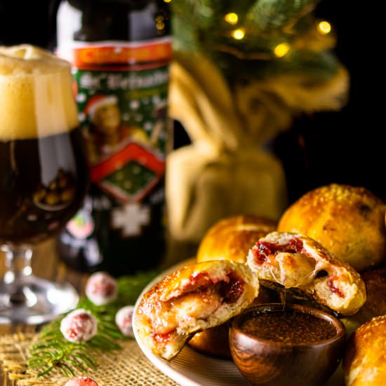 Holiday Pretzel Bites - Recipe photo by Burrata and Bubbles