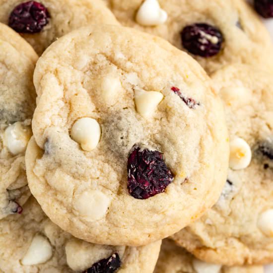 Cranberry White Chocolate Cookies - Recipe photo by SugarSpicesLife