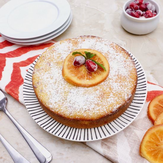 Cranberry Orange Ricotta Cake - Recipe photo by anothertablespoon