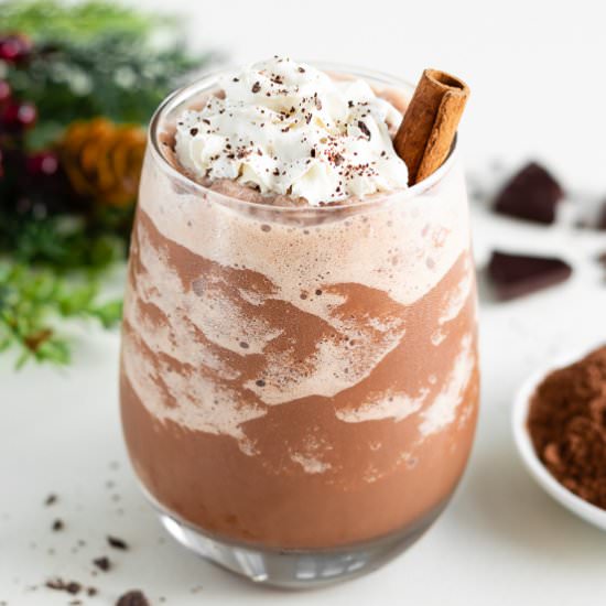 Vegan Frozen Hot Chocolate - Recipe photo by purelykaylie