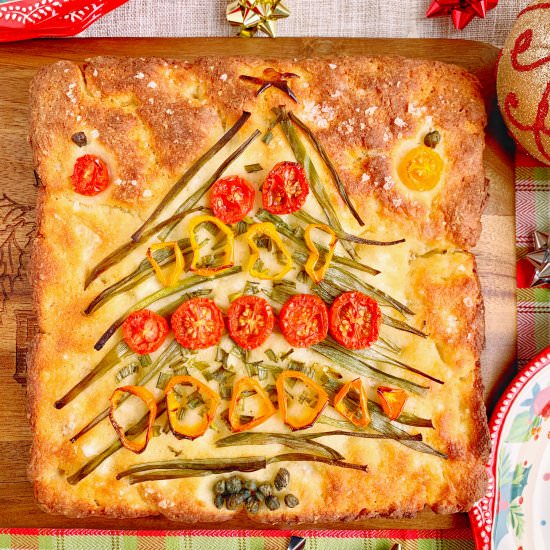 2 Ingredient Dough Xmas Focaccia - Recipe photo by Theyummymuffin