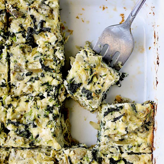 Spinach Artichoke Squares - Recipe photo by fromachefskitchen