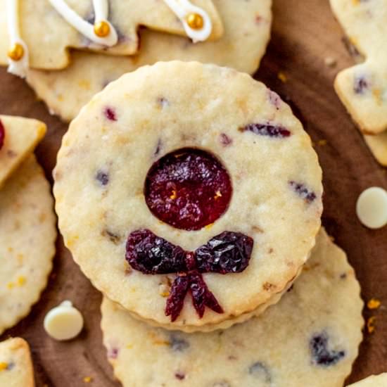 Cranberry Orange Shortbread Cookies - Recipe photo by parsleyandicing
