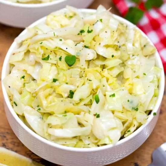 Sauteed Cabbage - Recipe photo by peasandpeonies