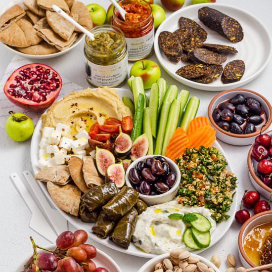 Mediterranean Mezze Platter - Recipe photo by Spoonabilities