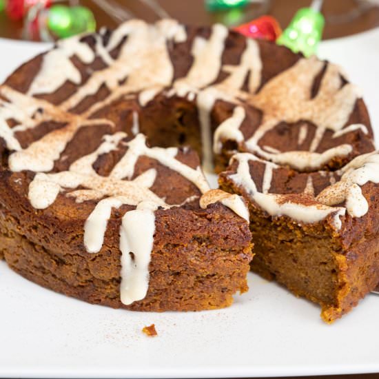 Vegan Pumpkin Spice Bundt Cake - Recipe photo by Diabetic Vegan