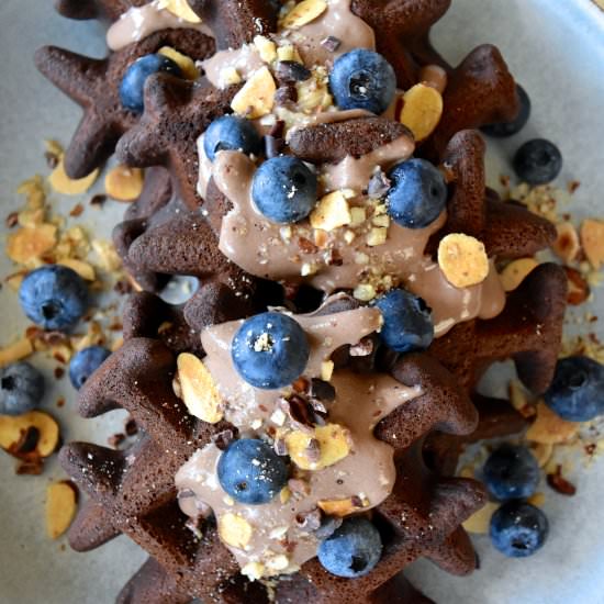 Carob Buckwheat Waffles - Recipe photo by toopreciousforprocessed