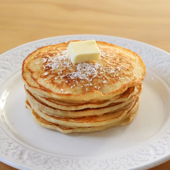 Coconut pancakes - Recipe photo by hornoMX