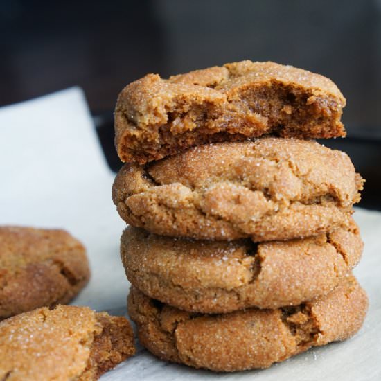 Soft and Chewy Ginger Molasses Cook - Recipe photo by cookingwithteamj