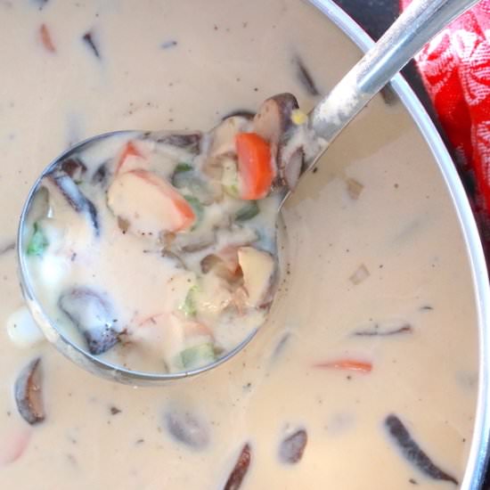 Creamy Vegan "Clam" Chowder - Recipe photo by A Life Well Planted