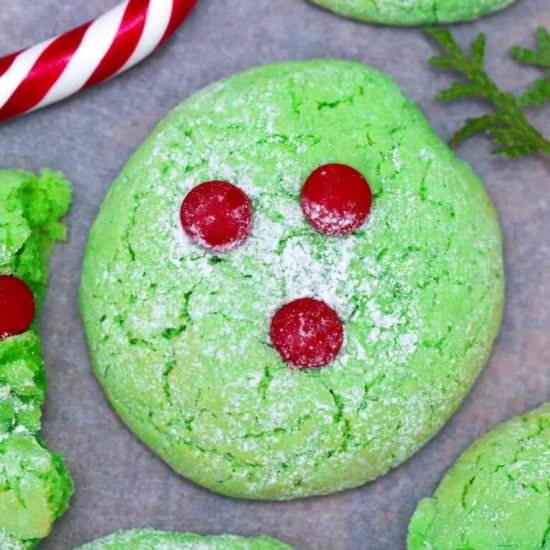 Grinch Cookies - Recipe photo by peasandpeonies