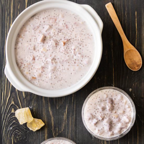 Sago Soup With Taro (西米露) - Recipe photo by WokandKin