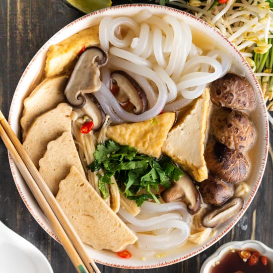 Vegetarian Tapioca Noodle Soup - Recipe photo by WokandKin