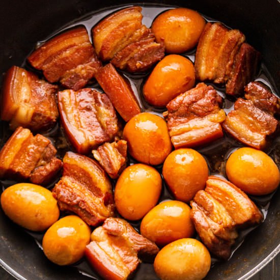 Vietnamese Braised Pork and Eggs - Recipe photo by WokandKin