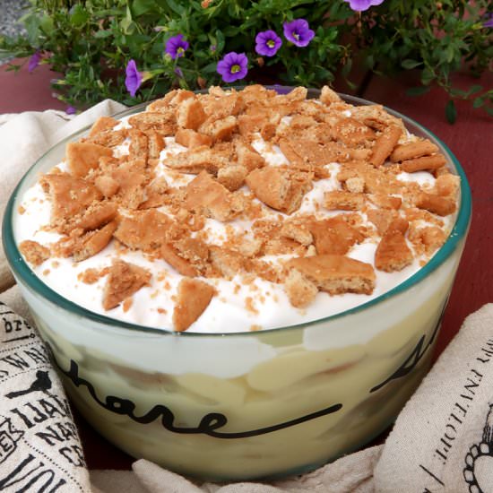 Peanut Butter Banana Pudding - Recipe photo by browniebites