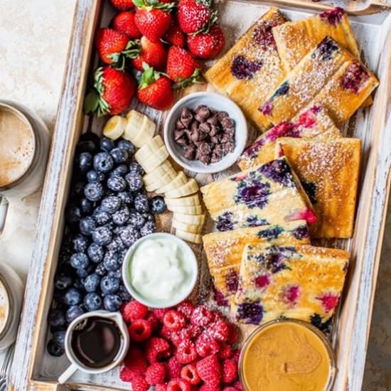 Yogurt Sheet Pan Pancake w Berries. - Recipe photo by Skinnytaste