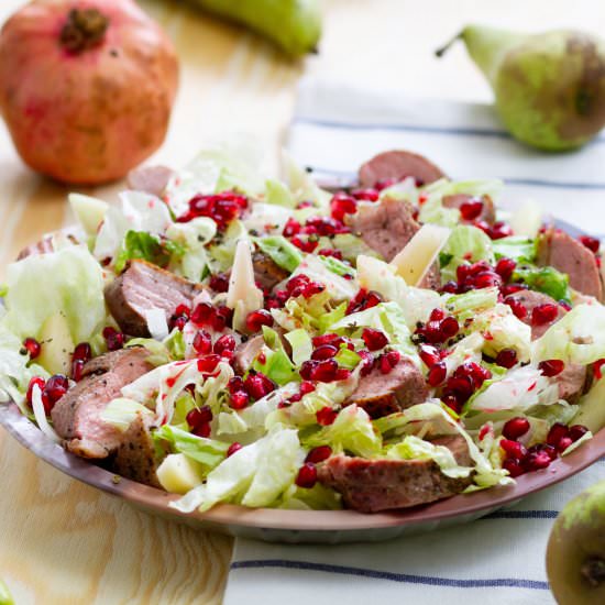 Duck and pear salad - Recipe photo by mecooks.com