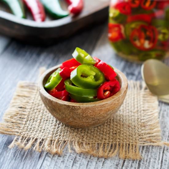 Pickled Chillies - Recipe photo by scruffandsteph
