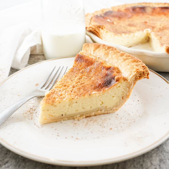 Custard Pie Recipe - Recipe photo by lifebeginswithdessert