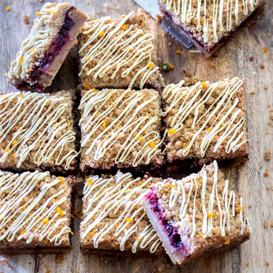 Cranberry Orange Shortbread Bars - Recipe photo by URBANBAKES