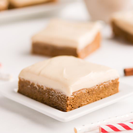 Gingerbread Cookie Bars w/Baileys - Recipe photo by A baJillian Recipes