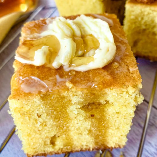 Sweet Buttermilk Cornbread - Recipe photo by NotEntirelyAverage