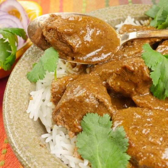 Fragrant Rogan Josh Curry - Recipe photo by MyIndianStove