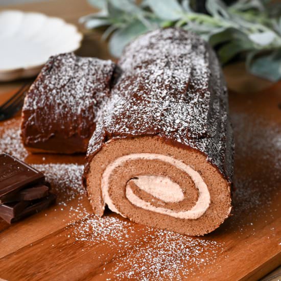 Buche De Noel (Yule Log) - Recipe photo by SimplyLebanese