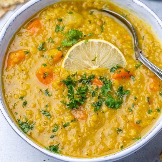 MIDDLE EASTERN RED LENTIL SOUP - Recipe photo by healthyfitnessmeals