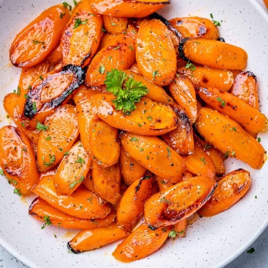ROASTED HONEY GLAZED CARROTS - Recipe photo by healthyfitnessmeals