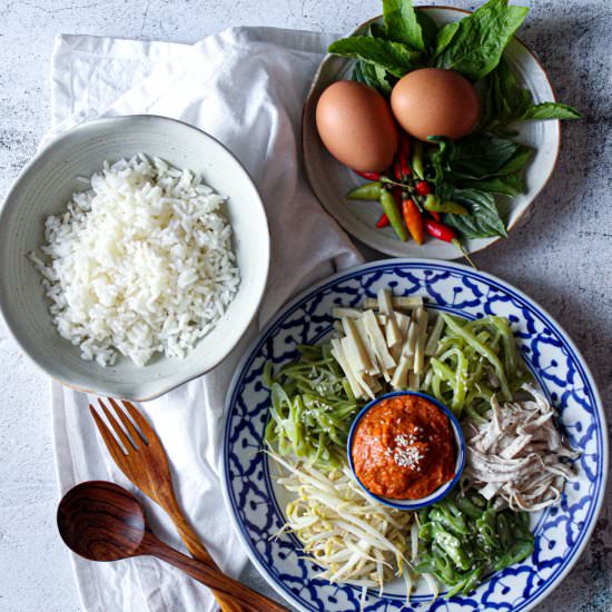 Yam Ta-Wai, Thai take on a Southern - Recipe photo by learningbytaste
