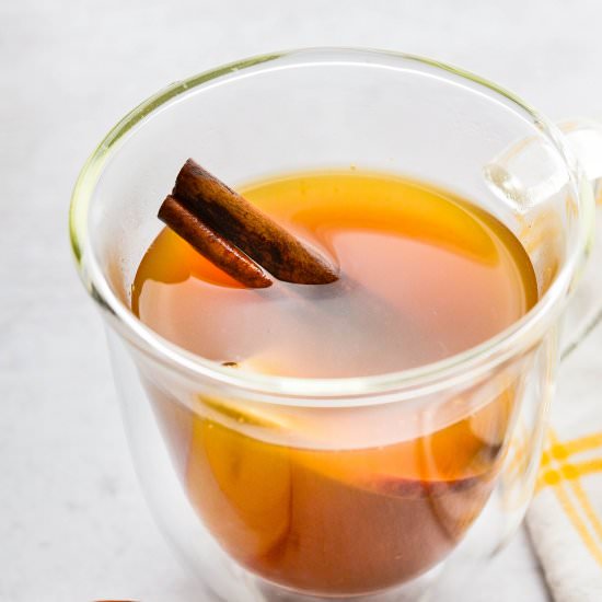 Spiced Apple Cider Green Tea - Recipe photo by garlic and zest