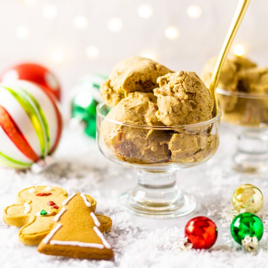Gingerbread Ice Cream - Recipe photo by Burrata and Bubbles