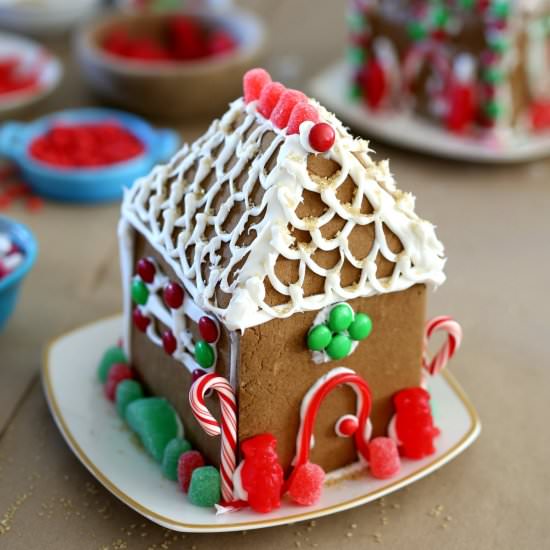 Gluten-Free Gingerbread House - Recipe photo by Delightful Mom Food