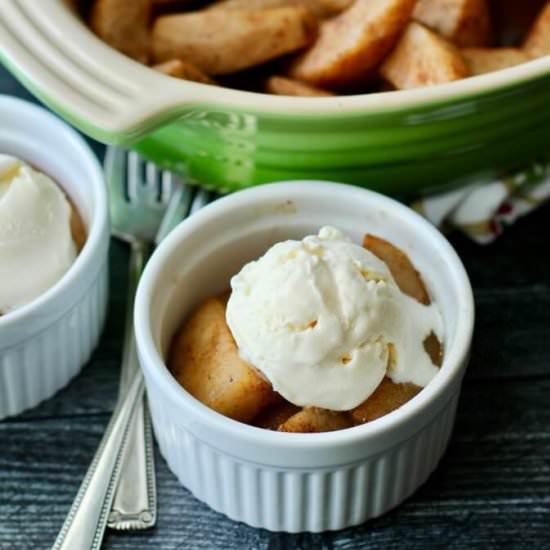 Baked Pears with Ice Cream - Recipe photo by karenskitchenstories